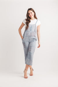 Embroidered Work Overalls