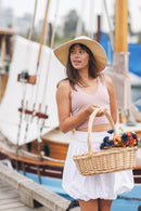 Bubble Hem Skirt with Side Zip