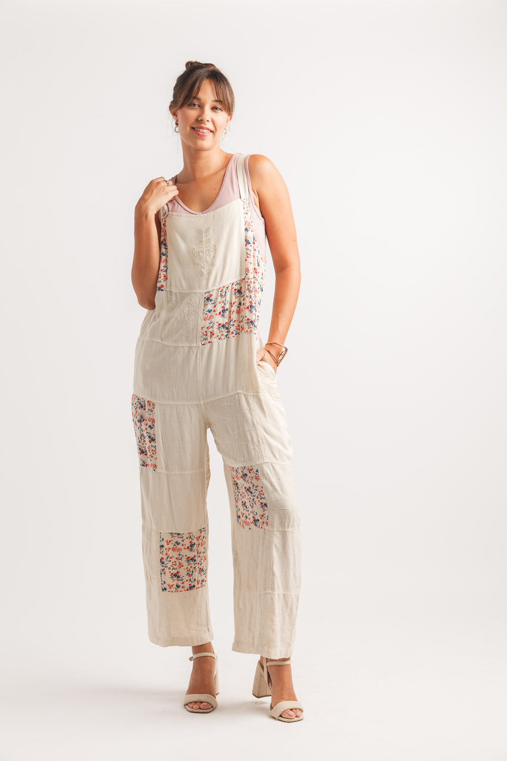 Embroidered Work Overalls