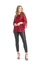 Load image into Gallery viewer, PT-15025 Sequin 3/4 Sleeve Blouse
