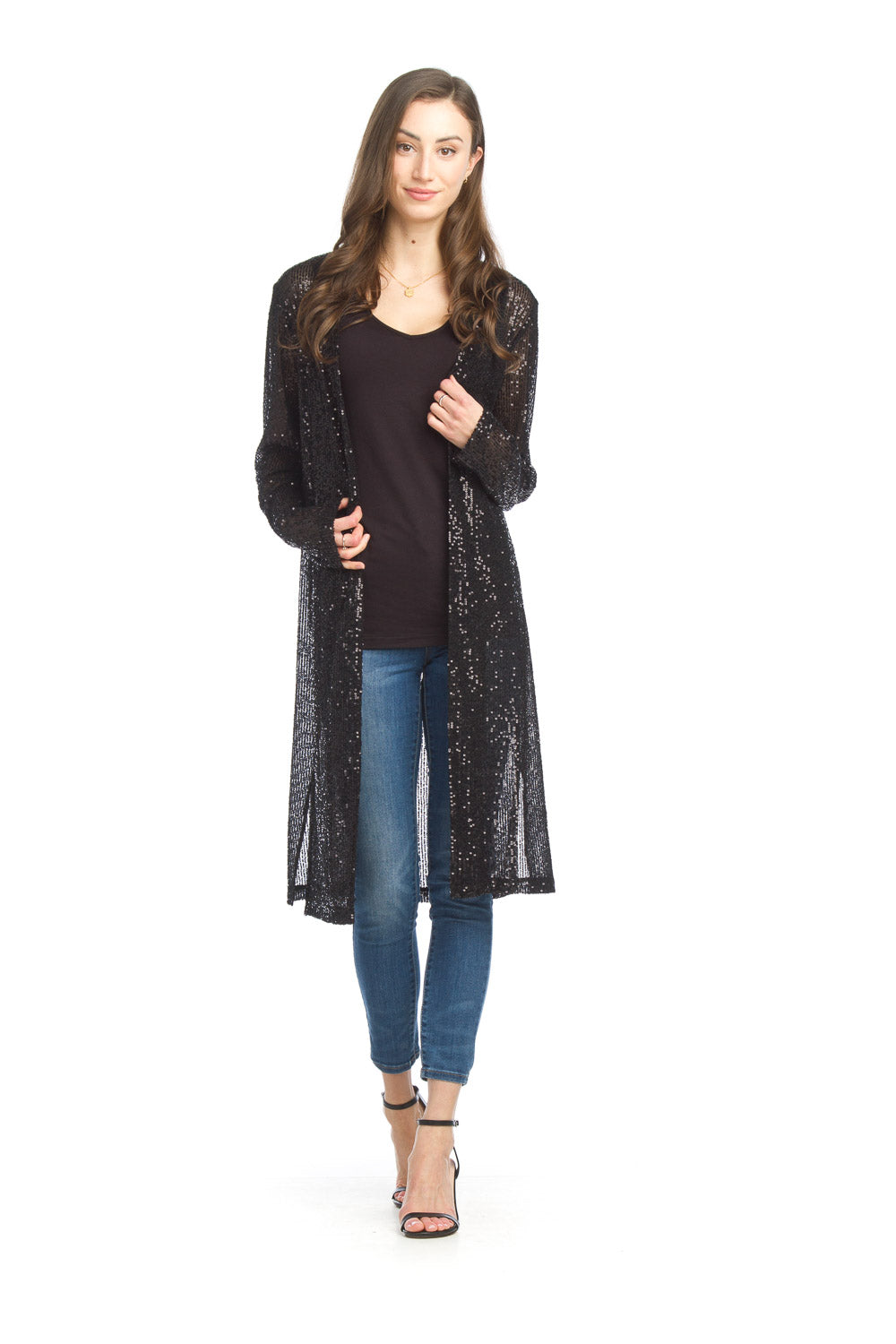 Sequin Stretch Cardigan