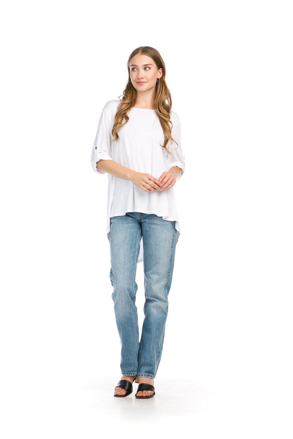 Bamboo Stretch High Low Top