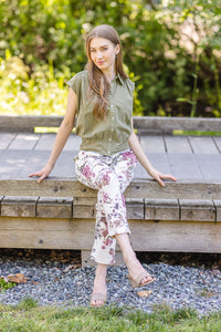 Floral Stretch Pants