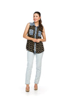 Teddy Bear Denim Trim Top