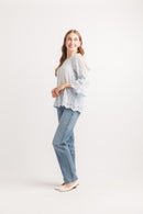 Split Sleeve Embordered Blouse