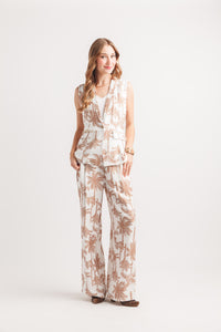 Palm Print Vest