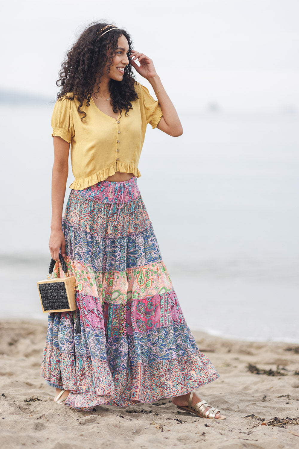 Cropped Short Sleeve Top