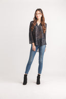 Floral Tab Sleeve Shirt
