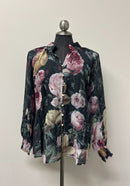 Floral Button Front Blouse