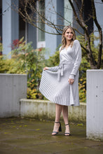 Load image into Gallery viewer, SD-15401 - Long Sleeve Sparkle Sweater Dress with Pleated Skirt
