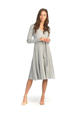 Load image into Gallery viewer, SD-15401 - Long Sleeve Sparkle Sweater Dress with Pleated Skirt
