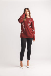 Cat Pattern Sweater