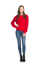 Load image into Gallery viewer, ST-15241 - Red - Check Knit Pullover Sweater
