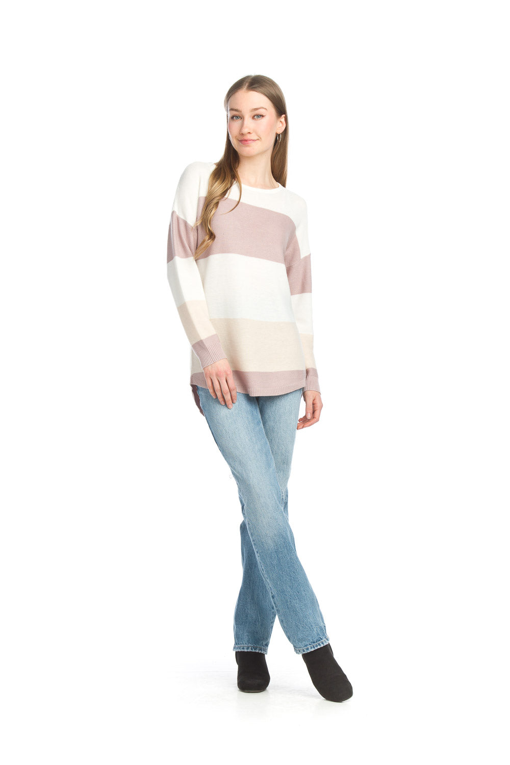 ST-15251 - Lightweight Striped Sweater