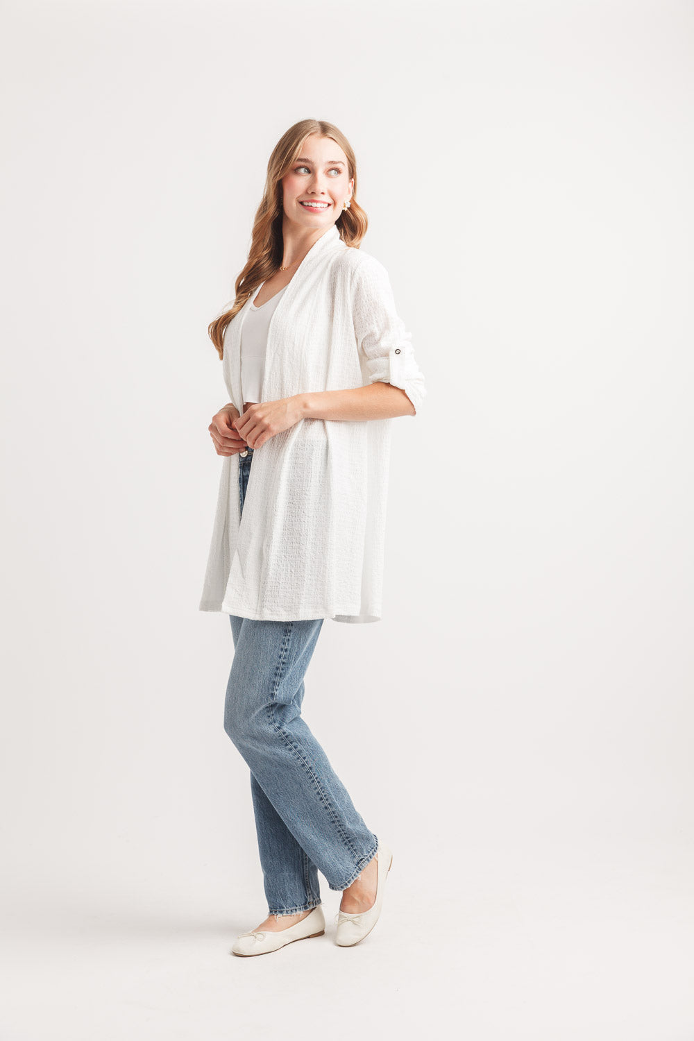 Stretch Knit Cardigan