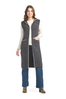 Heathered Long Vest