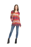 Space Dye Knit Tunic with pockets
