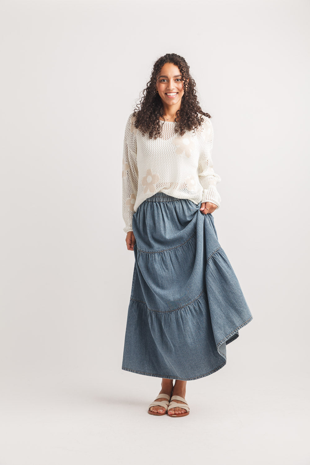 Daisy Open Knit Sweater