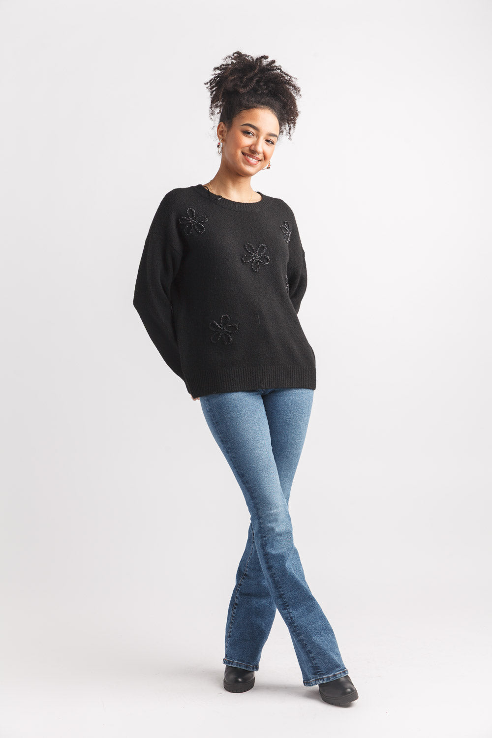 Daisy Rope 3D with Shimmer Sweater