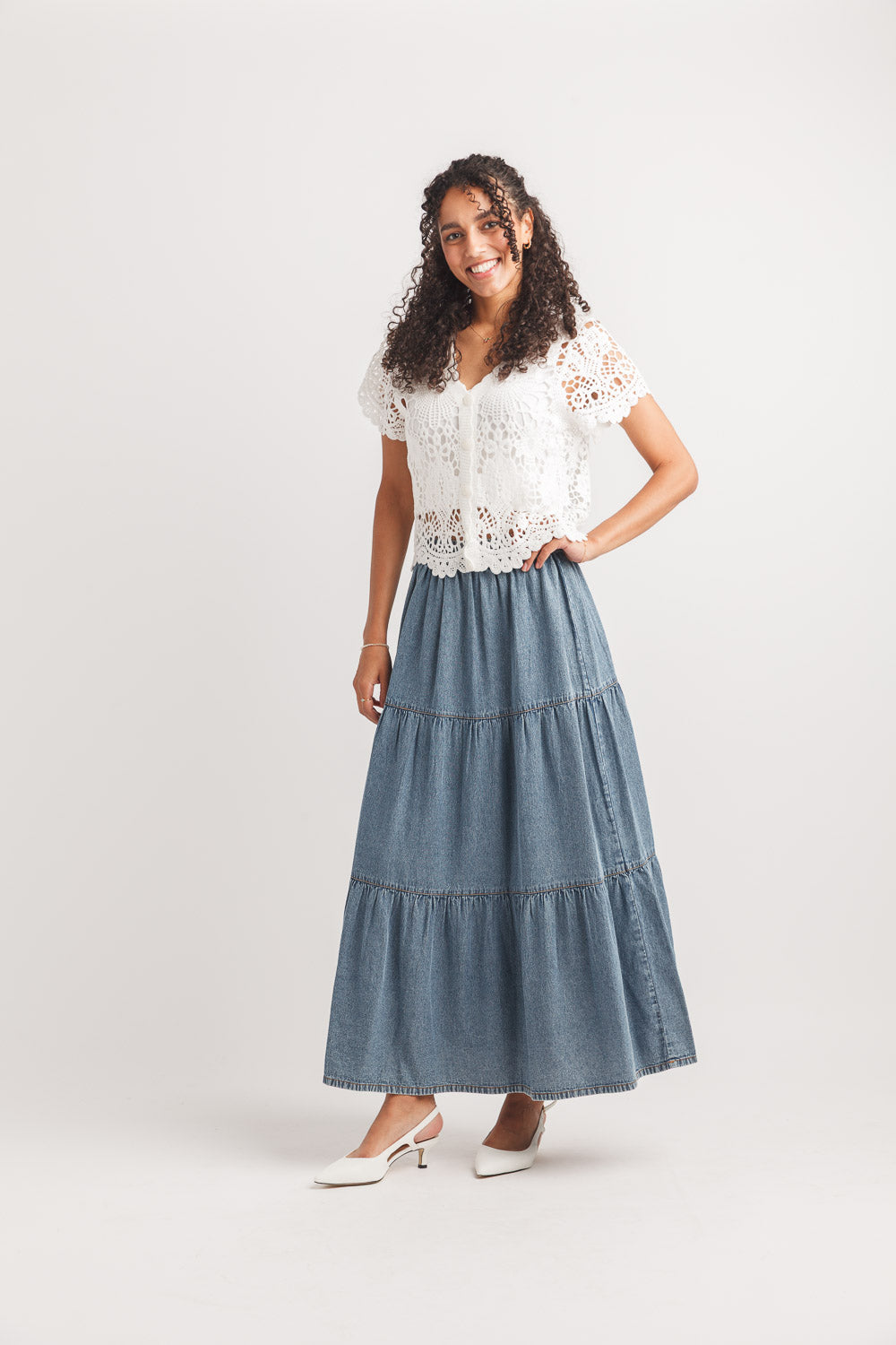 Short Sleeve Floral Button Front Cardigan