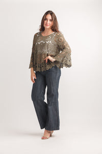 Crochet Bell Sleeve Pullover