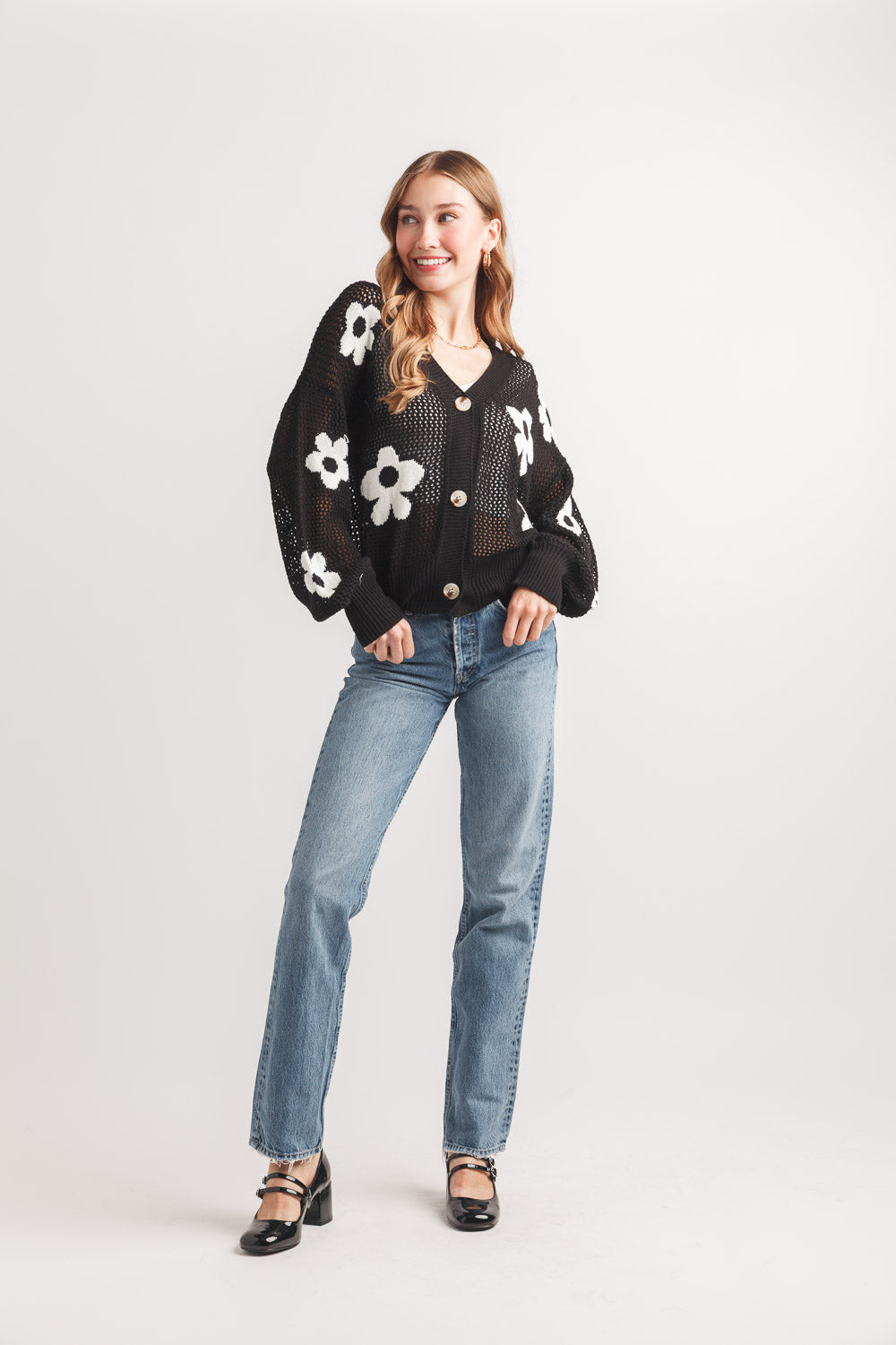 Daisy Open Knit Cardigan