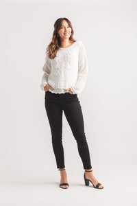Floral Soutache Sweater