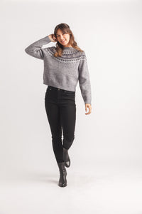 Fairisle Knit Intarsia Sweater