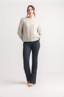 Marl Cable Knit Sweater