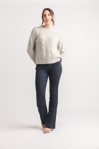 Marl Cable Knit Sweater