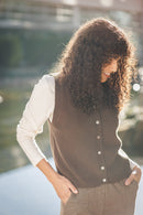 Knit Button Front Vest