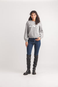 3D Sheep Knit Sweater