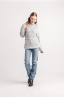 Boucle Popcorn Knit Sweater