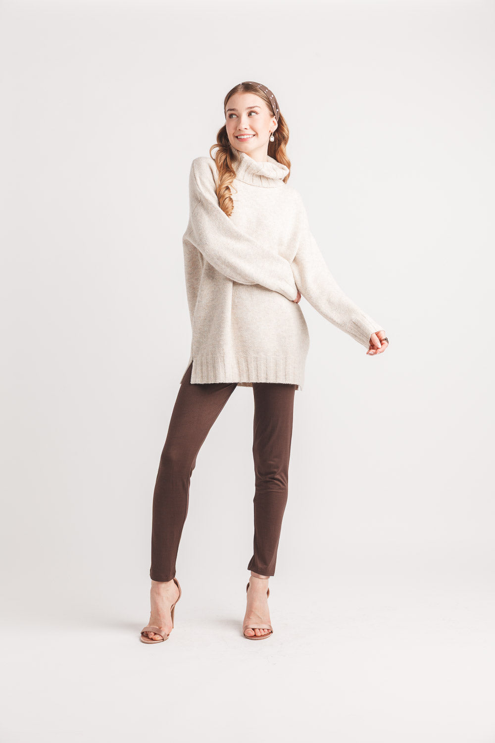 Heathered Turtle Neck Tunic
