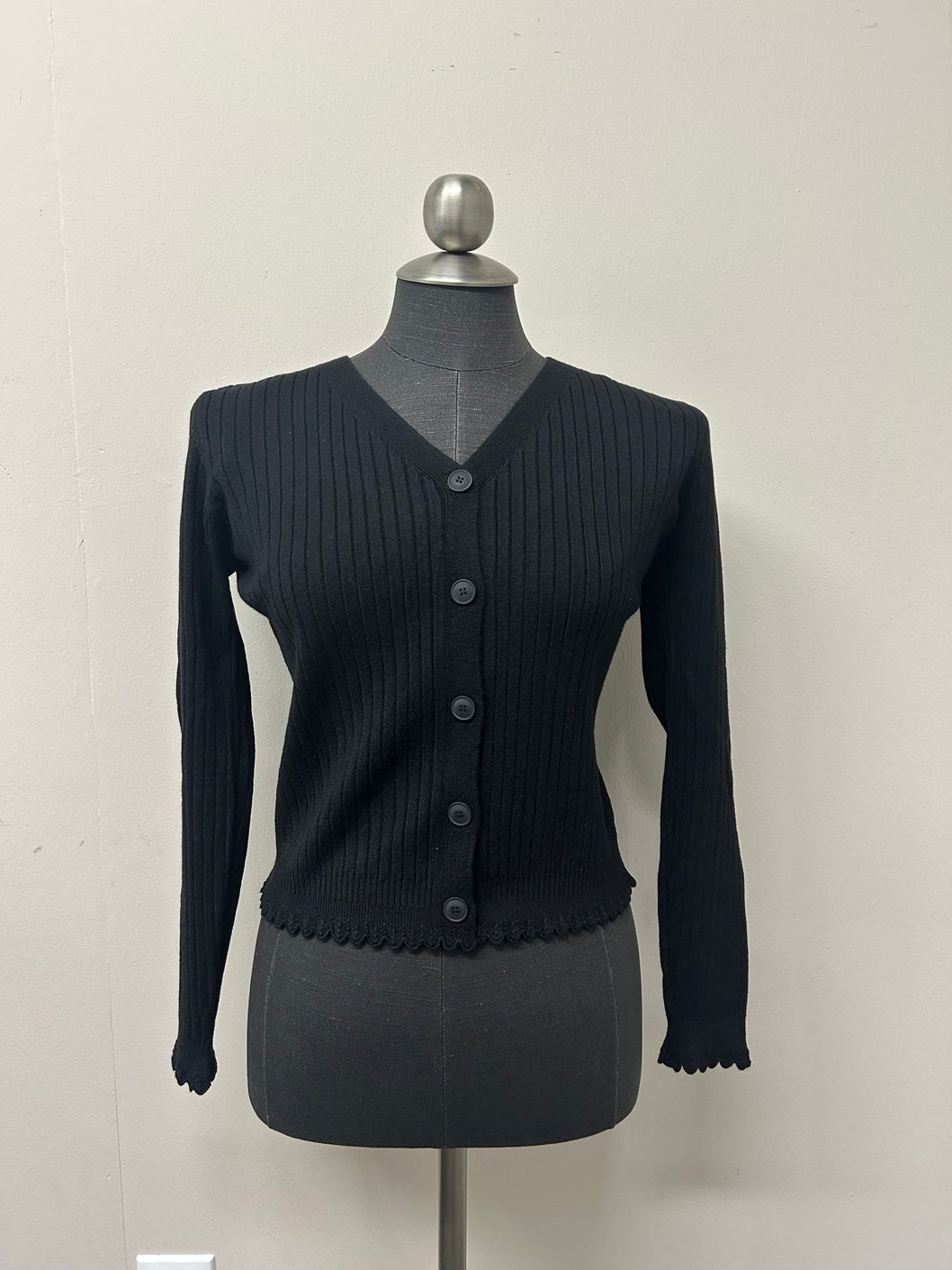 Ribbed Crop Cardigan